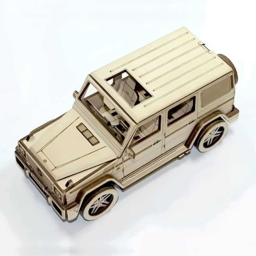Mercedes Benz G Class 3D Wood Model Laser Cut File