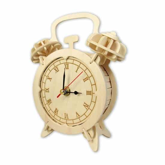 Wood Vintage Alarm Clock for Table CNC Laser Cut File