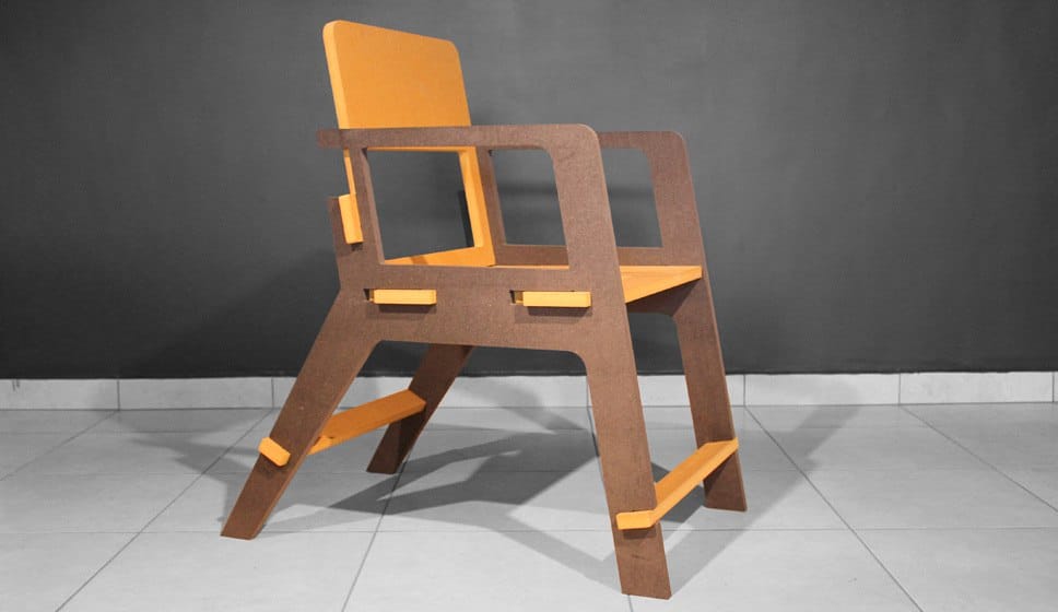 Laser Cut Wood Kuka Chair