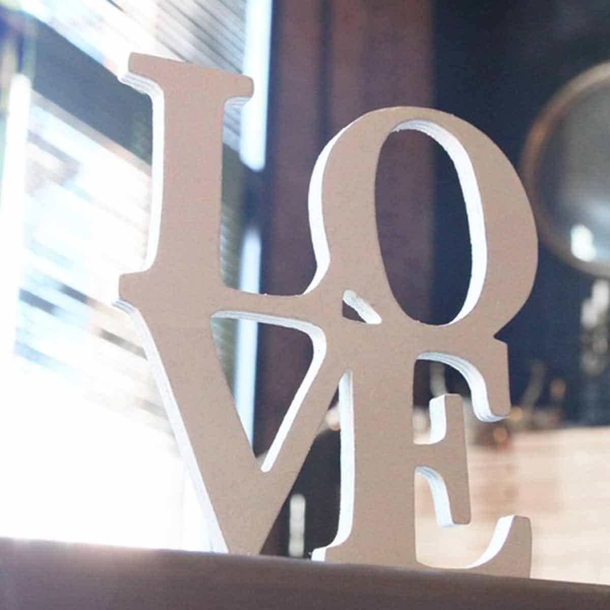Love Word Art Decor for Valentines Day Laser Cut File