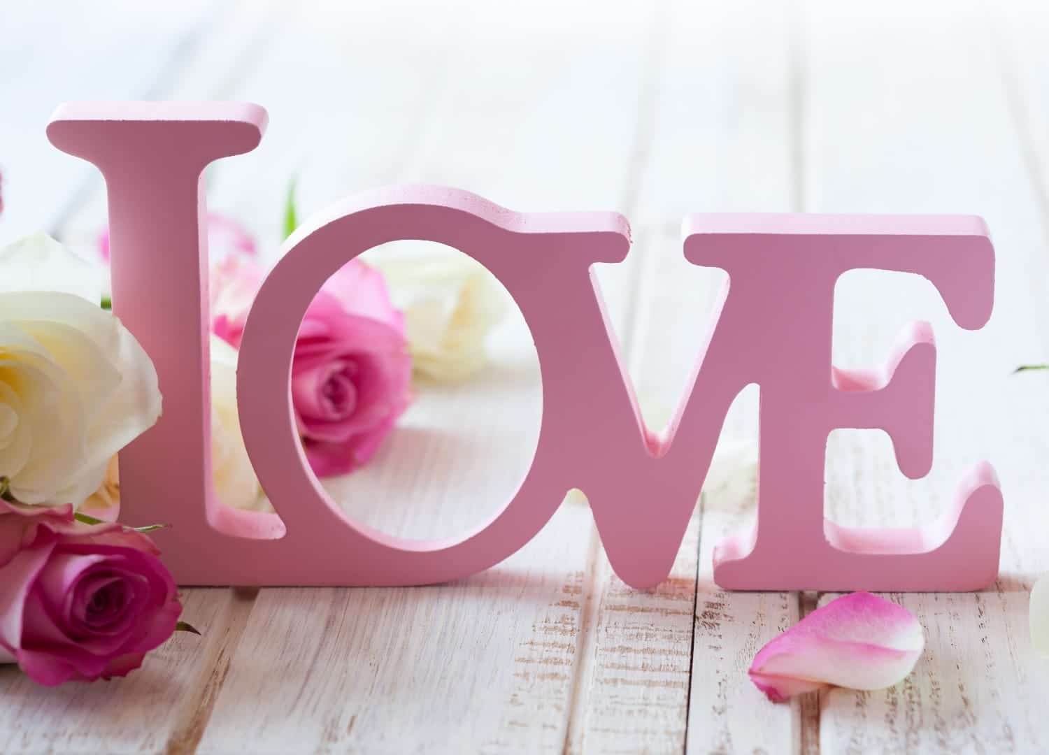 Wood Love Word Decor for Valentines Day Laser Cut File
