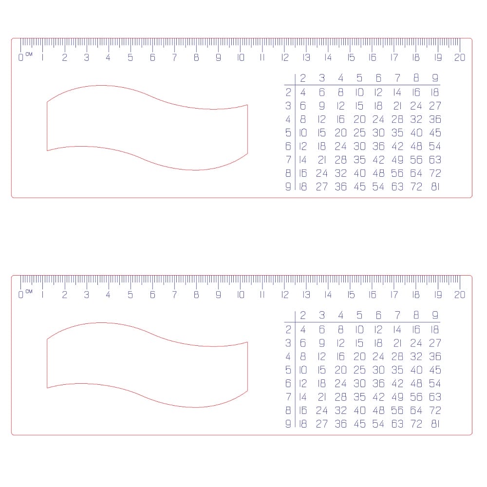 Personalized Wooden Ruler Laser Cut File