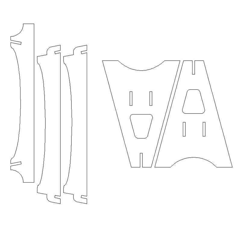 Wooden Sawhorse Plans Laser Cut DXF File