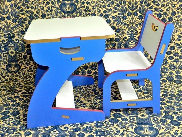 Children Table Chair Set Laser Cut File
