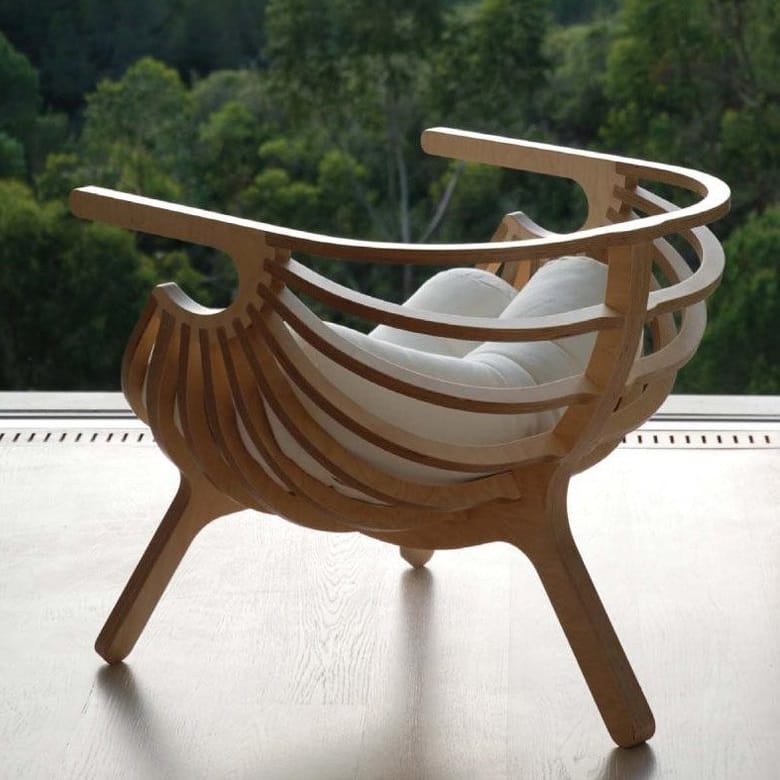 Plywood Shell Chair 21mm Laser Cut File