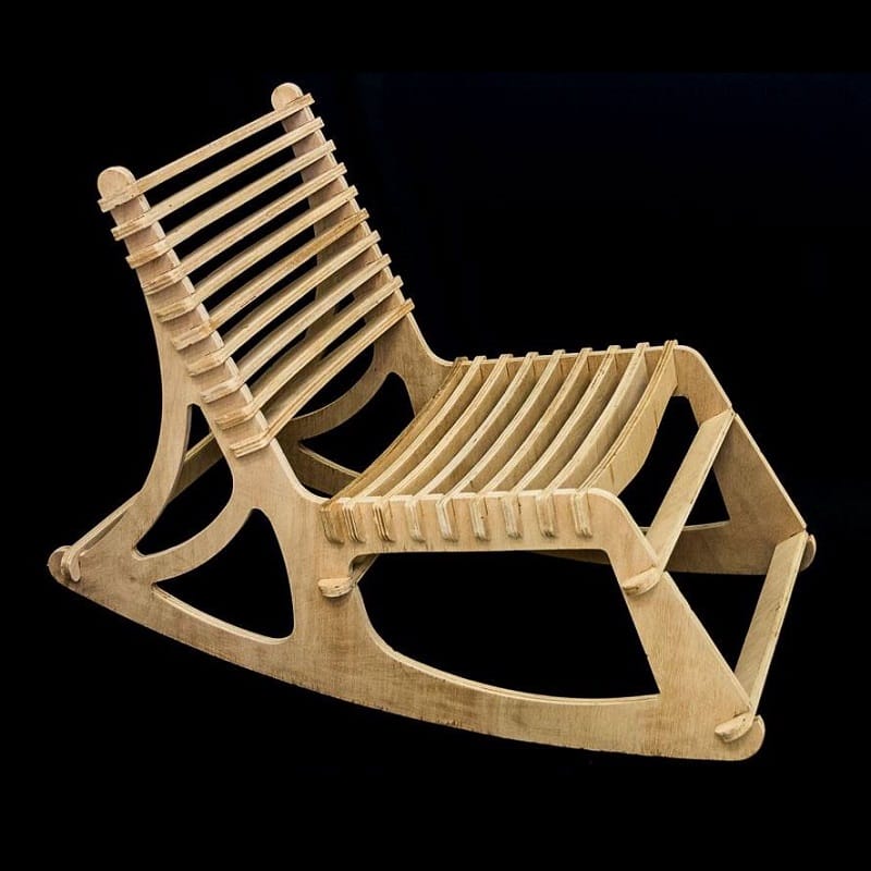 Bentwood Rocking Chair Laser Cut File