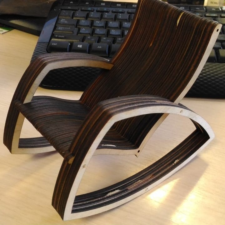 Gaivota Rocking Chair Laser Cut File
