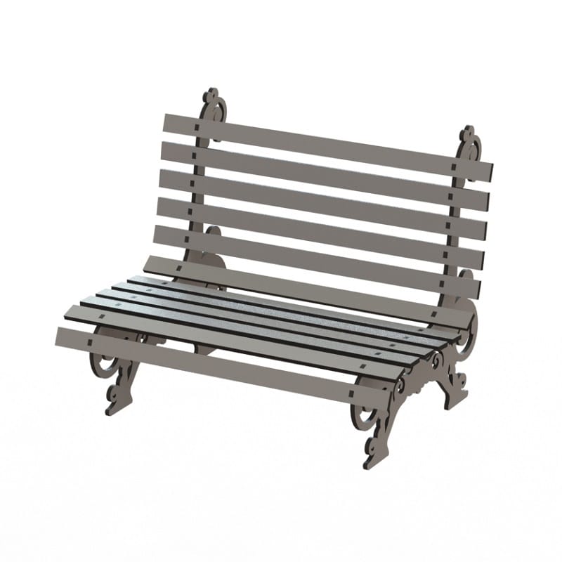 Wooden Carved Bench Laser Cut CDR DXF File Free Download | Vecty