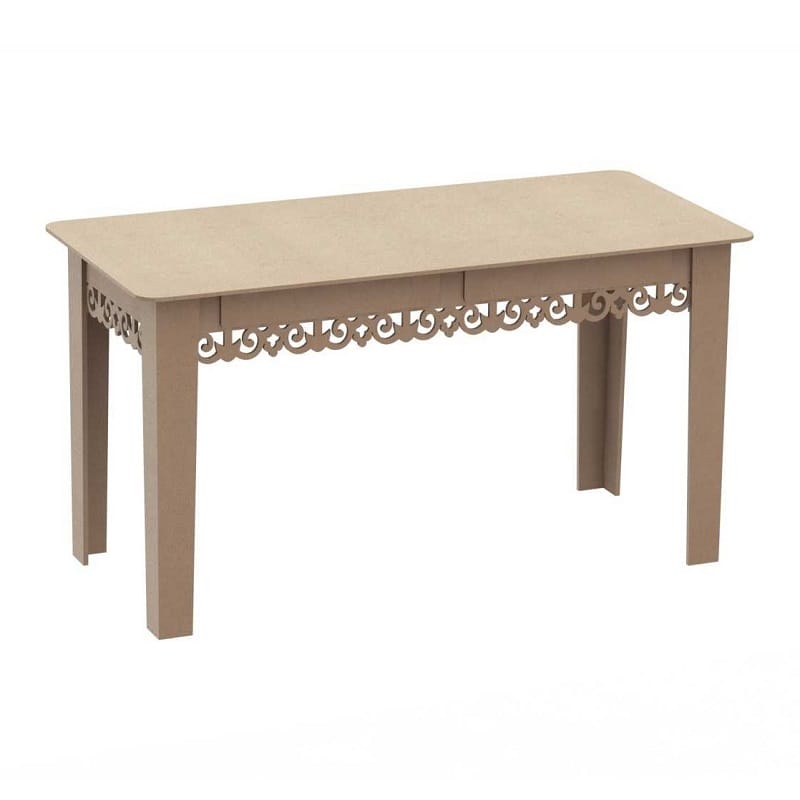 Table with 2 Drawers Laser Cut File
