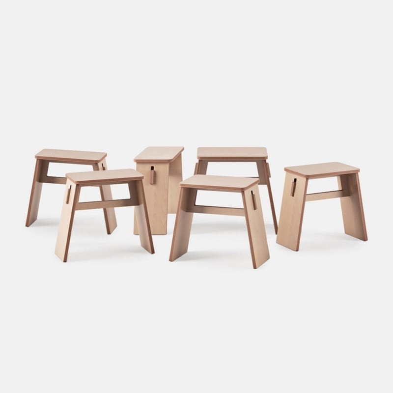 Plywood Rectangle Stool Laser Cut File