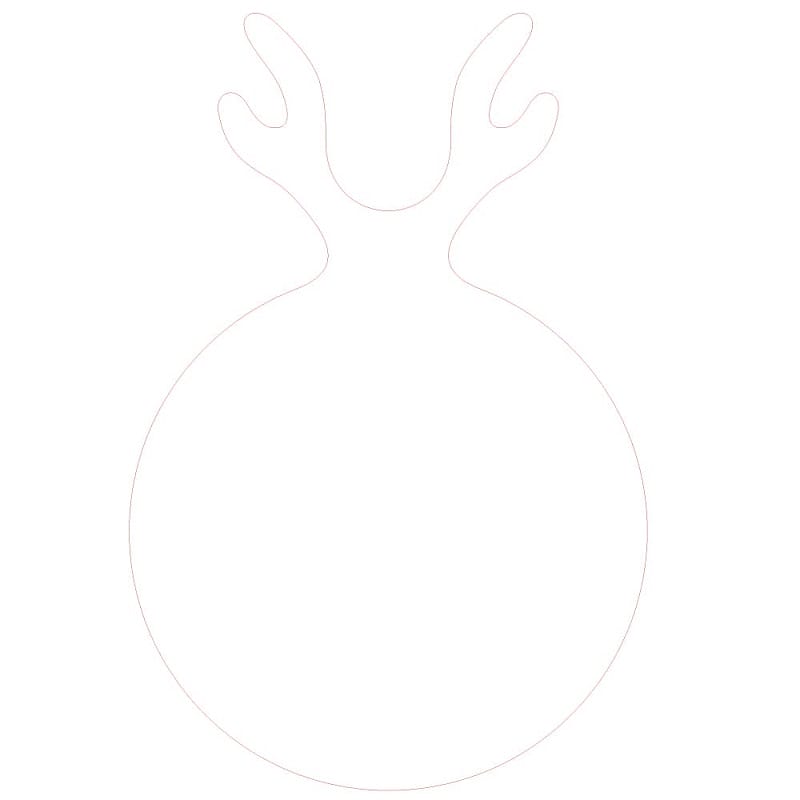 Cutting Board with Horn Laser Cut File