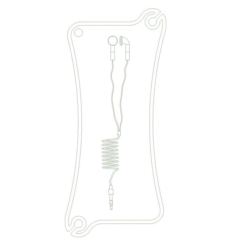Wooden Earphone Wrapper Laser Cut File