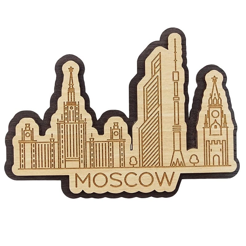 Russian Cities Wood Magnets Laser Cut File