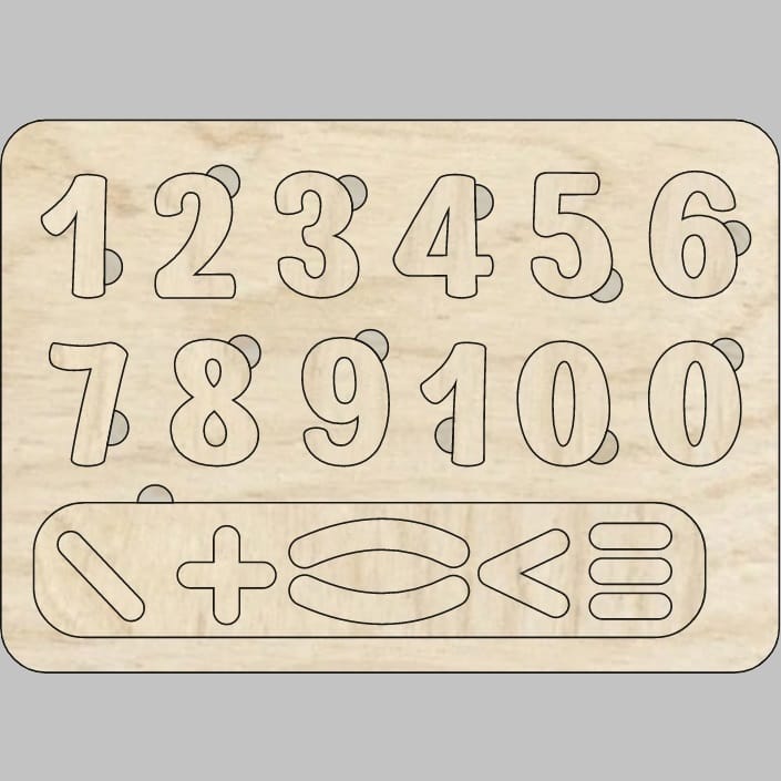 Learning To Count Board Laser Cut File