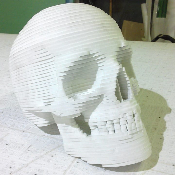 Human Skull 3D Wooden Puzzle Laser Cut File