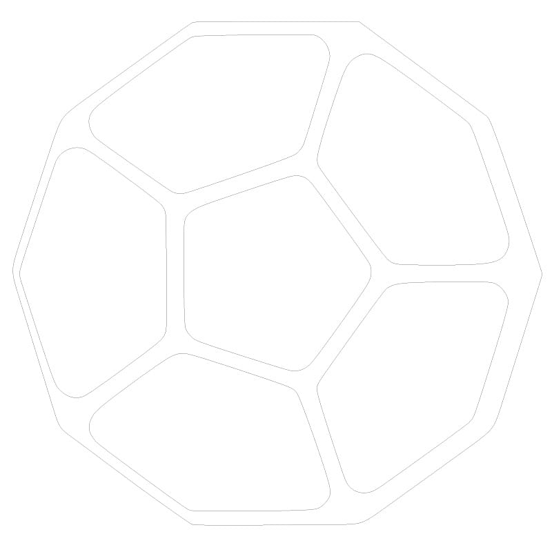 Six Compartment Decagon Serving Tray Laser Cut File