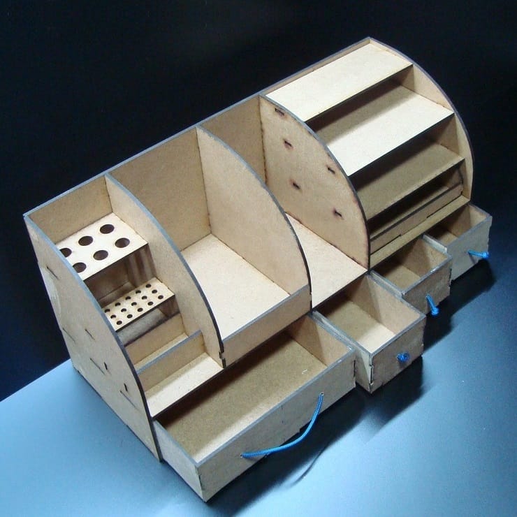 Wood Benchtop Organizer Laser Cut File