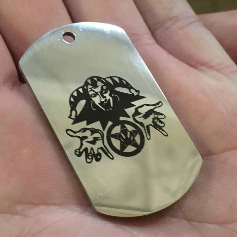 King and Jester Engraved Keychain Laser Cut File