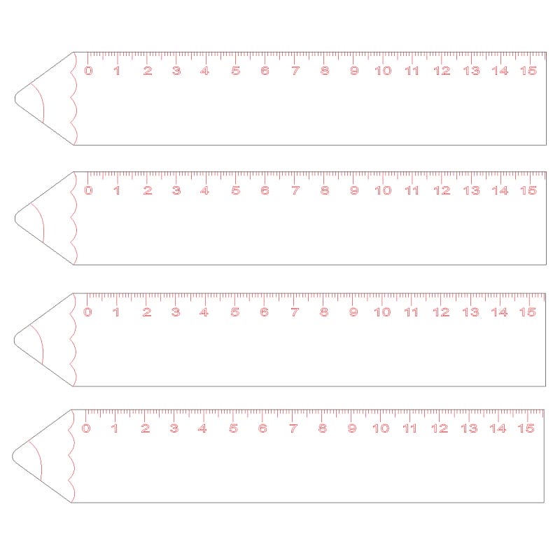 Pencil Shape Ruler for Students Laser Cut File