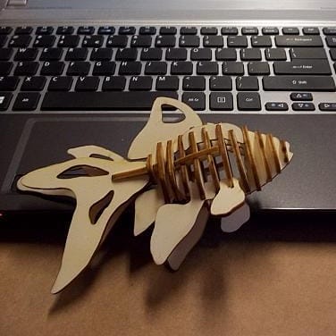 Goldfish 3D Wooden Puzzle Laser Cut File