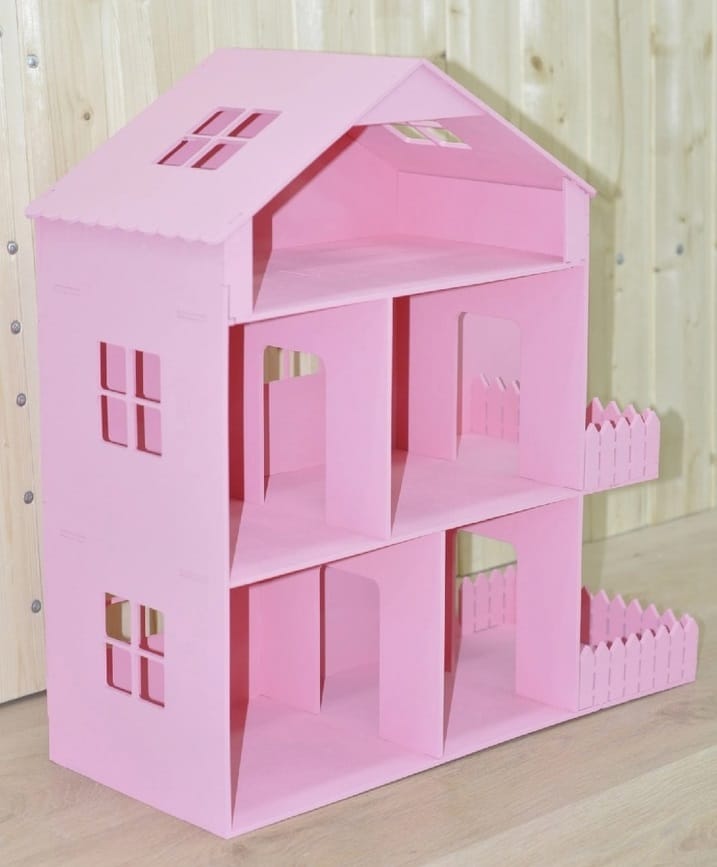 Dollhouse with Tree Laser Cut File