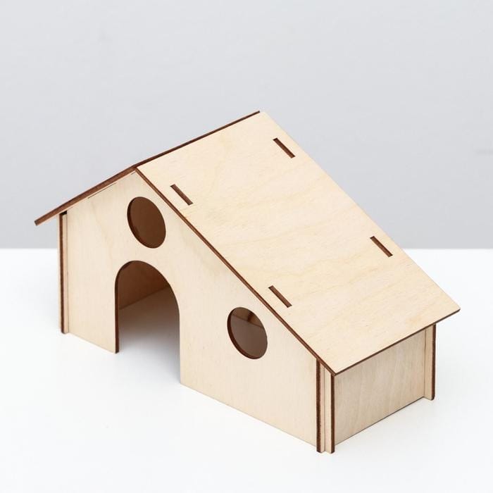 Plywood House for Rodents Laser Cut File