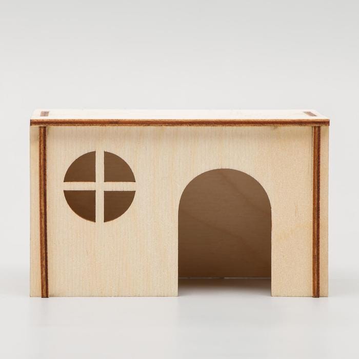Rodents House with Flat Roof Laser Cut File