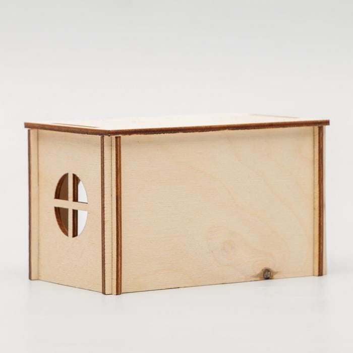 Rodents House with Flat Roof Laser Cut File