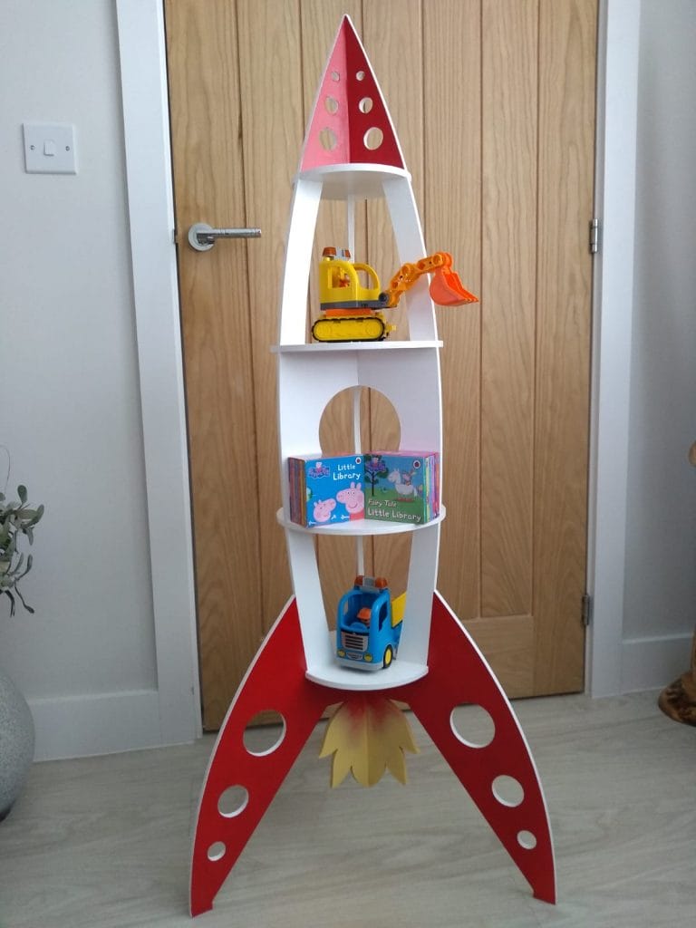 Rocket Shelf for Kids Room Laser Cut File