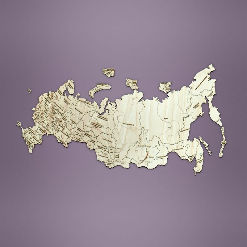 Model of the Russian Map Laser Cut File