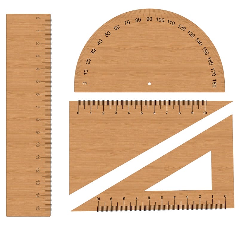 Ruler Protractor Corner Scale To Edge Laser Cut File