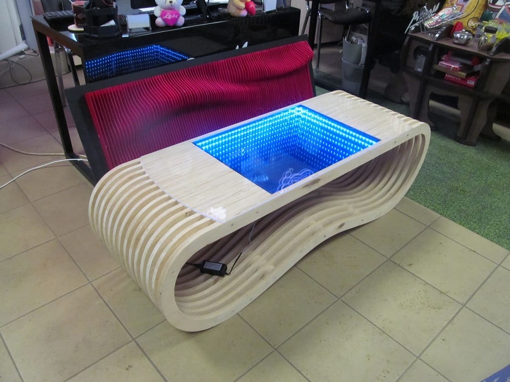 Wave Infinity Parametric Table Laser Cut File