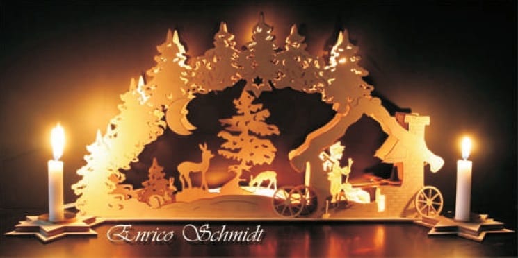 Plywood Christmas Arch Lamp Laser Cut File