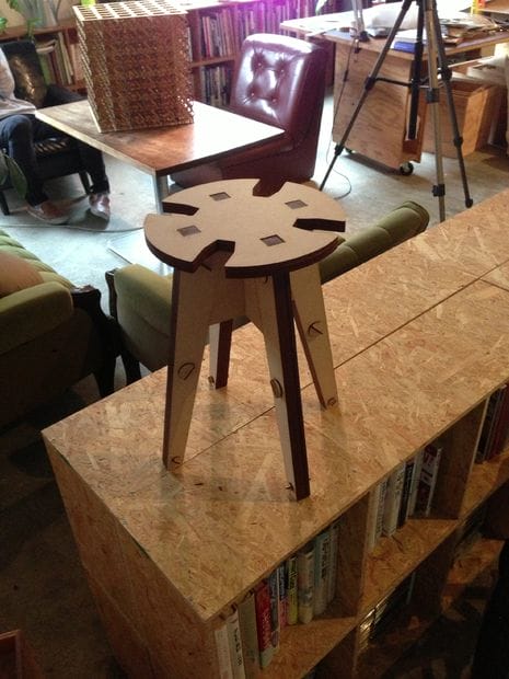 Plywood Trapezoid Stool Plans Laser Cut File