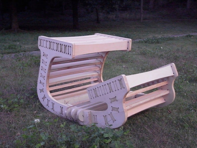 Wooden Balans Chair Laser Cut File