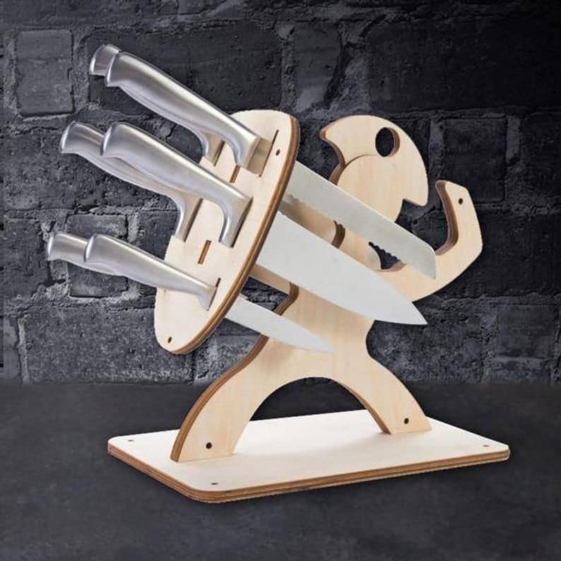 Spartan Knife Block Laser Cut File