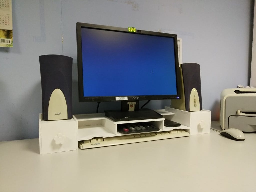 Computer Monitor Riser Desk Stand Laser Cut File