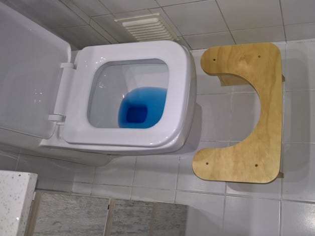 Wooden Bathroom Toilet Stool Laser Cut File