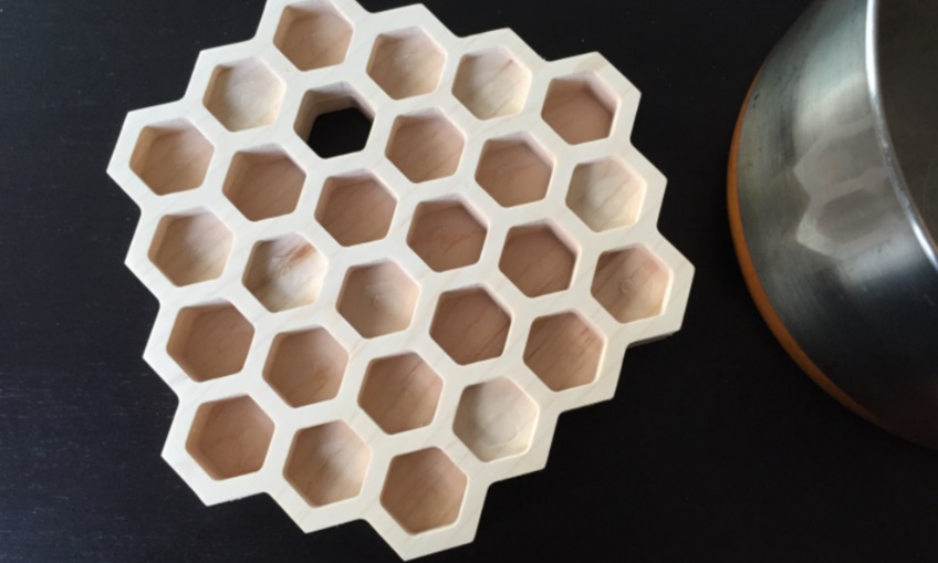 Honeycomb Trivet for Hot Dishes Laser Cut File