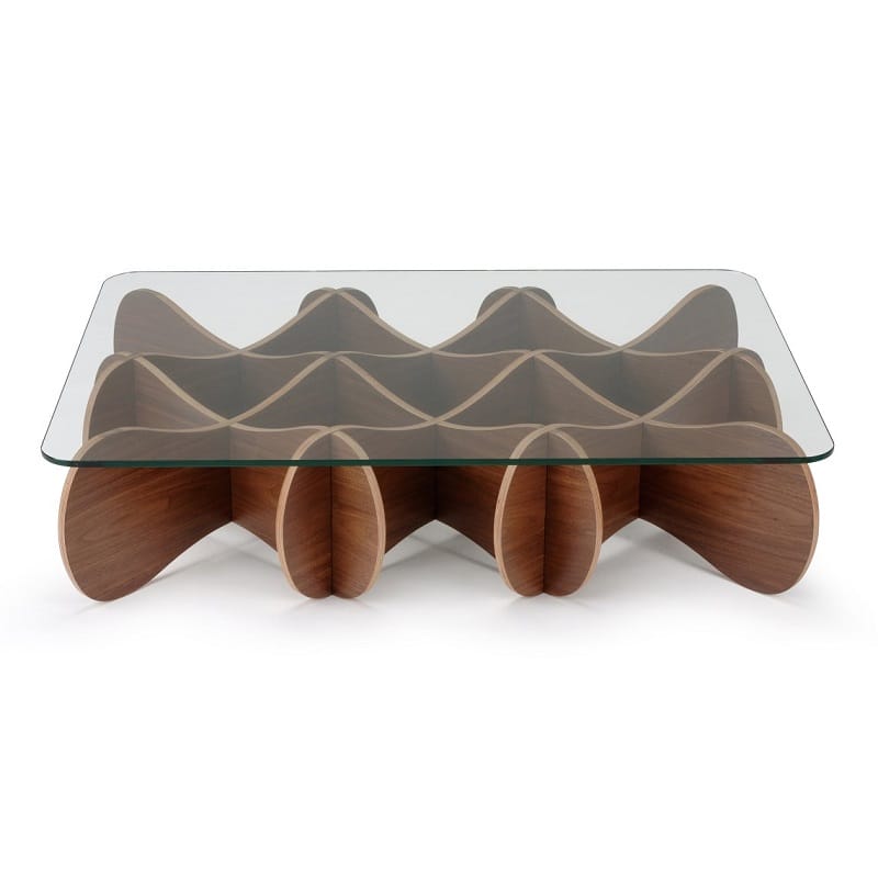 Glass Top Wooden Spiral Table Laser Cut File
