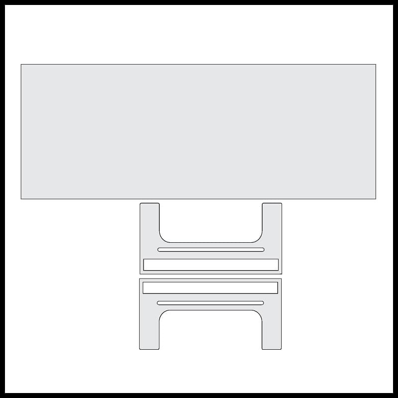 Monitor Riser Desk Shelf Laser Cut File