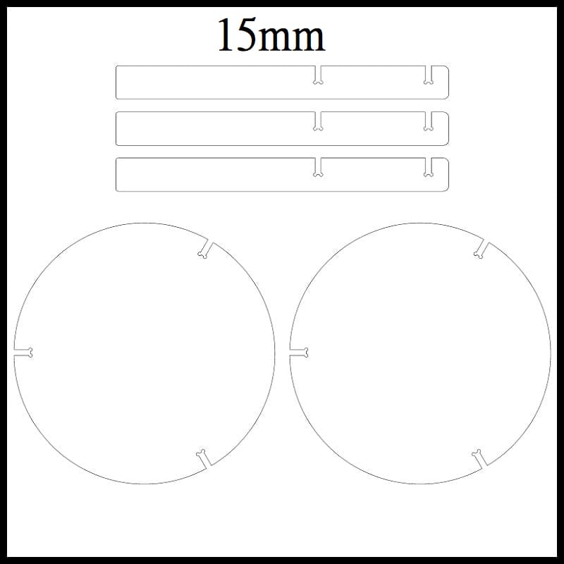 Round 2 Tier Coffee Table Laser Cut File