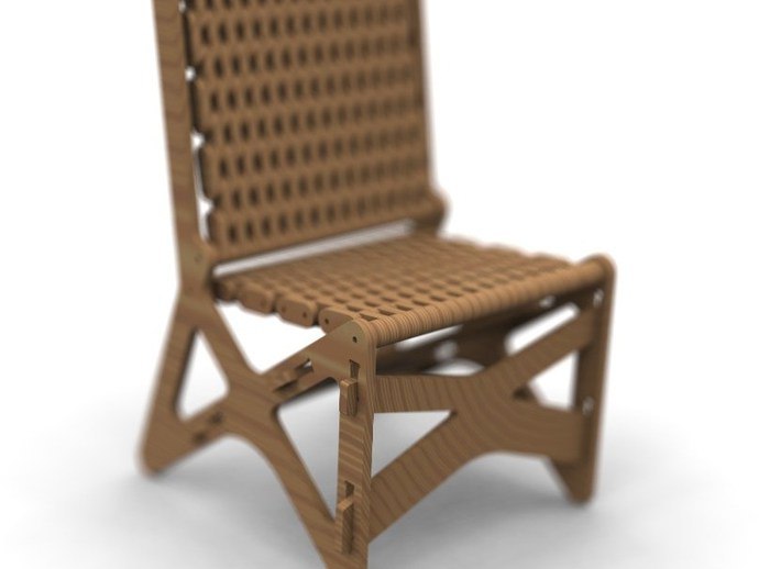 Plywood Knuckle Chair Laser Cut File