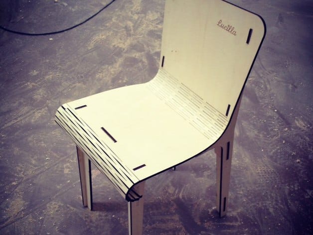 Plywood Lucilla Chair Laser Cut File
