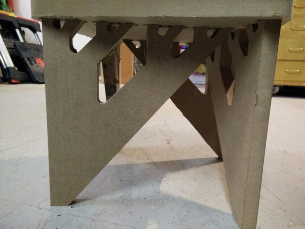 Plywood Binary Stool Laser Cut File 5