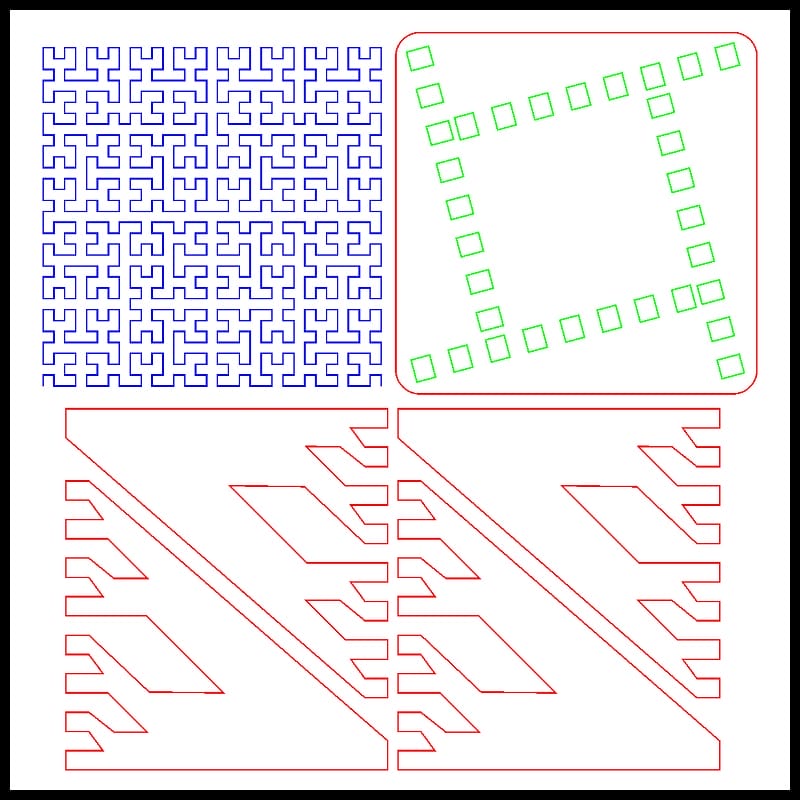 Plywood Binary Stool Laser Cut File 5