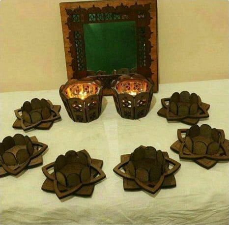 Plywood Tealight Holder Laser Cut File