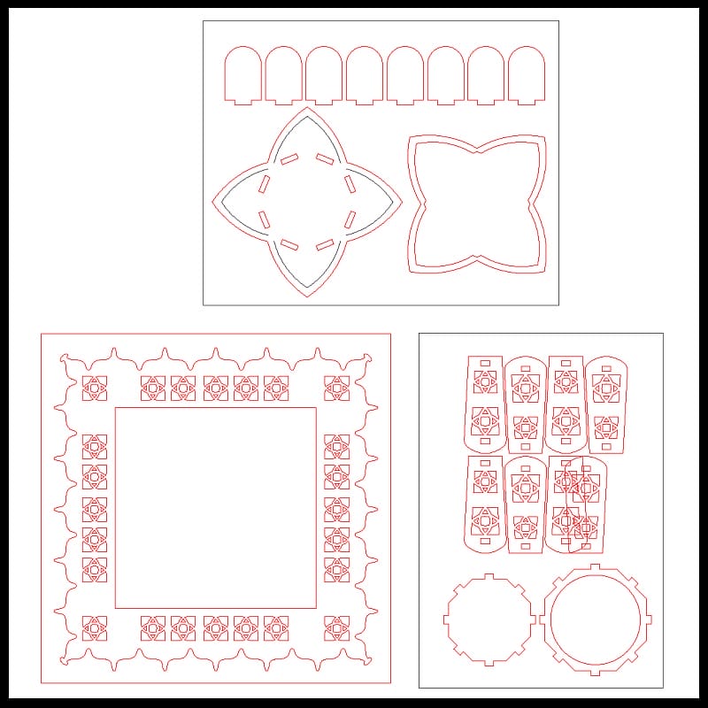 Plywood Tealight Holder Laser Cut File