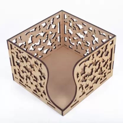 Napkin Holder with Butterflies Laser Cut File