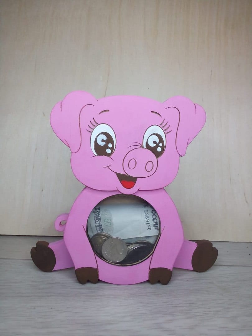Children Piggy Bank Laser Cut File